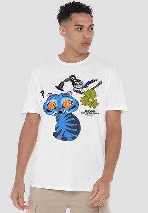 NETFLIX, KPOP DEMON HUNTERS DERPY AND SUSSIE HAT - Print T-shirt - white