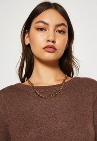 VILA VIRIL O NECK  - Pullover - shaved chocolate