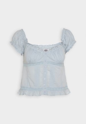 Vmlisa Pointelle Ls Top Airy Blue