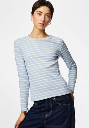 MIT LANGEN ÄRMELN PCRUKA - T-shirt à manches longues - cashmere blue