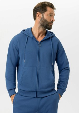 SERIE TERRY ESSENTIALS - Felpa con zip - hague blue
