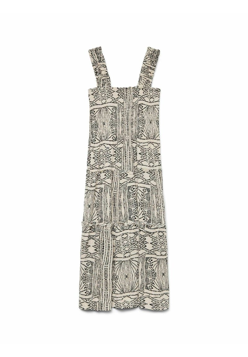 Vero Moda VMMENNY SMOCK CALF - Robe de jour - oatmeal/beige - ZALANDO.FR