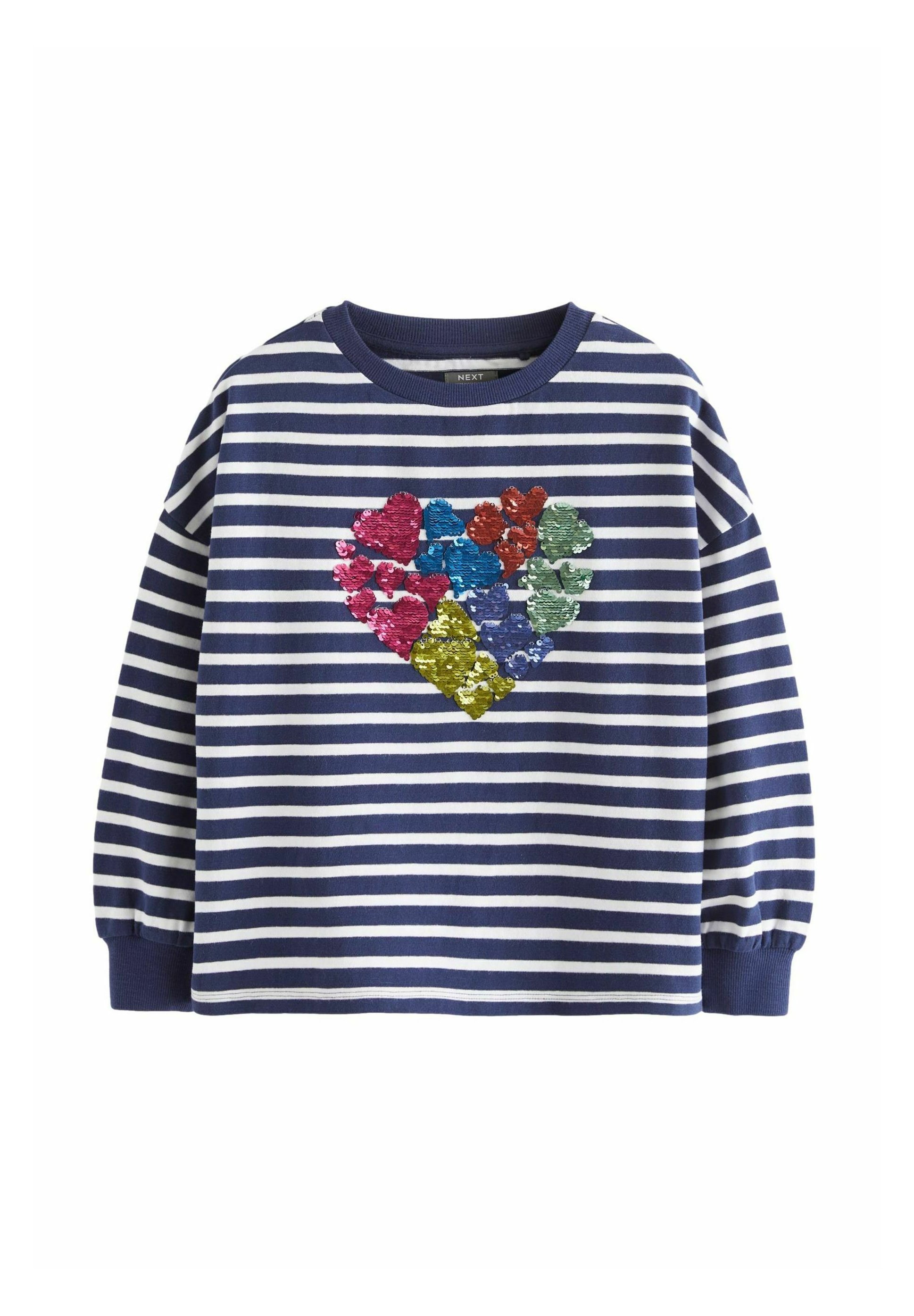 Camiseta De Manga Larga Para Niñas NEXT - Acanalada, Algodón, Corte Flare, Básica Y Cómoda