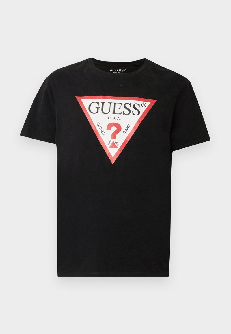 Guess T-shirt print zwart