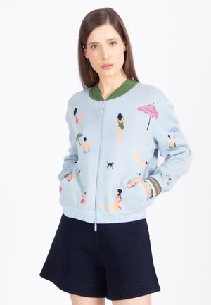 BEACH FUN MOTIF - Strickjacke - sky