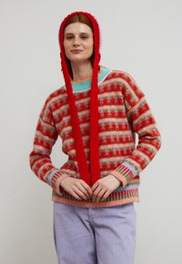 Dr. Bloom SWEATER BLOSSOM - Pullover - red/multi-coloured