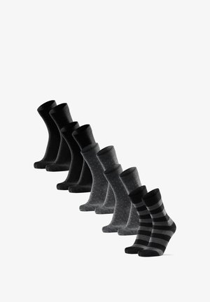 5-PACK - Calcetines de deporte - black/grey dots/grey stripes