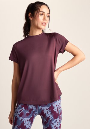 TOG24, FLORRIE - Basic T-shirt - black raspberry