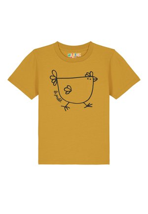 watapparel LE POULET DAS HUHN - T-shirt print - ochre