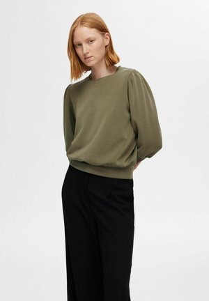 SLFTENNY 3/4 NOOS - Sweatshirt - khaki