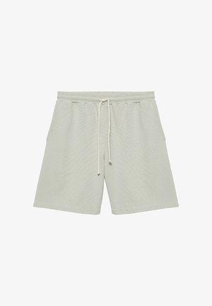PULL&BEAR, WAFFLE-KNIT JOGGER - BERMUDA SHORTS - Træningsbukser - light green