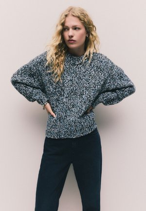 Pulover - blue multi