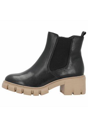 Platform ankle boots - black
