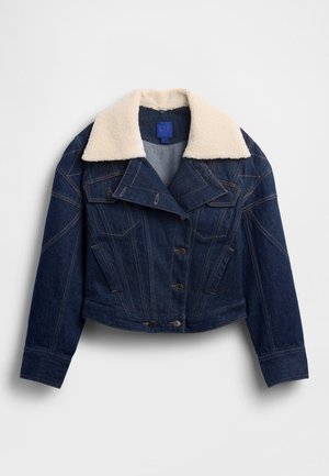 GAP GAPSTUDIO SEAMED ICON DENIM JACKET - Cowboyjakker - dark wash indigo
