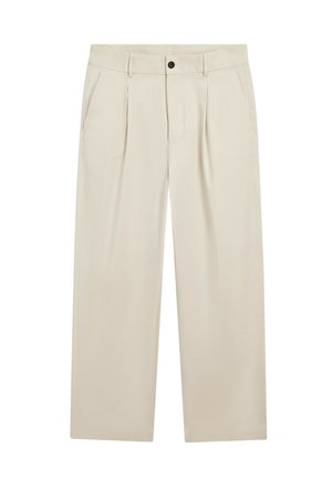 Massimo Dutti, RELAXED FIT DARTED PANTS - Bukser - beige
