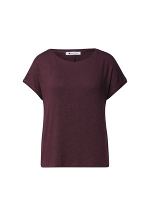 Street One, DROPPED SHOULDER SHIRT MIT RUNDHALS - T-shirts basic - rustic rouge