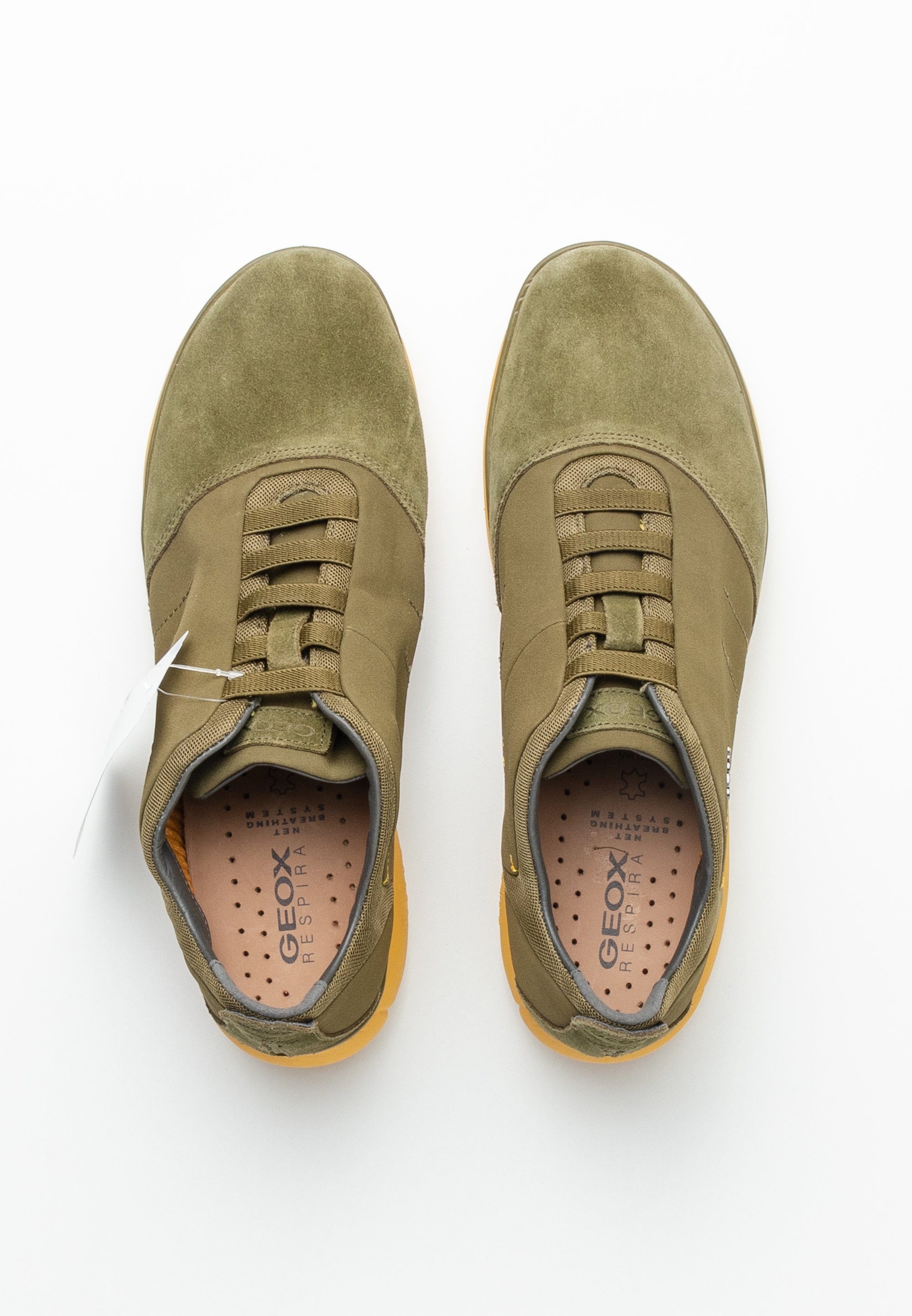 Sneakers Womens Geox Respira Geox Nebula Suede Geox Trainers Green