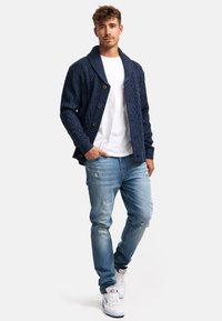 INDICODE JEANS ILTERLY - Vesta na kopčanje - navy mix