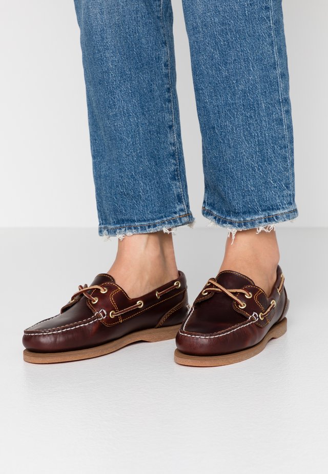 CLASSIC BOAT 2-EYE - Bootsschuh - burgundy
