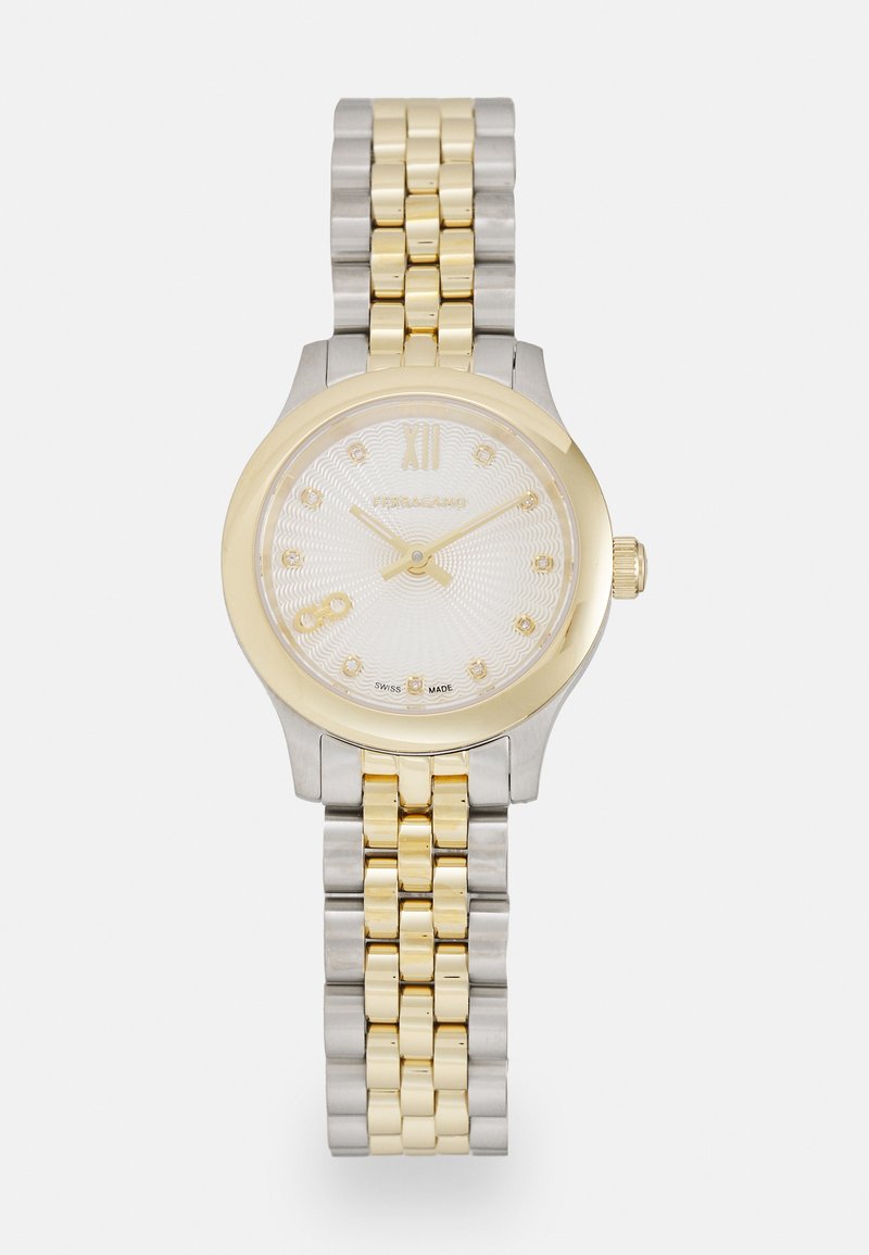FERRAGAMO DUO MINI - Karóra - silver-coloured/gold-coloured