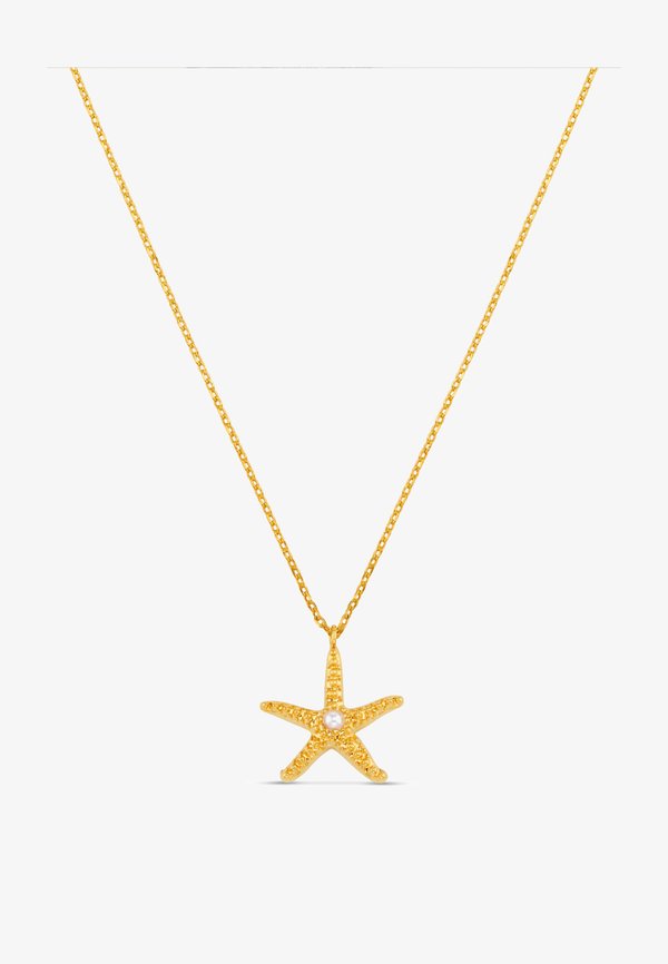 STARFISH & PEARL CHARM NECKLACE - Necklace2