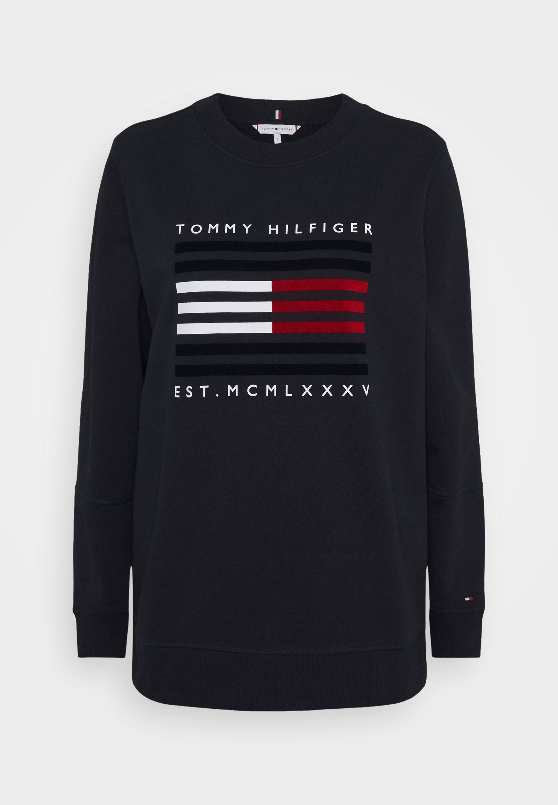 tommy hilfiger flag pipe crew sweatshirt