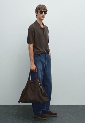 Polo - mottled dark grey
