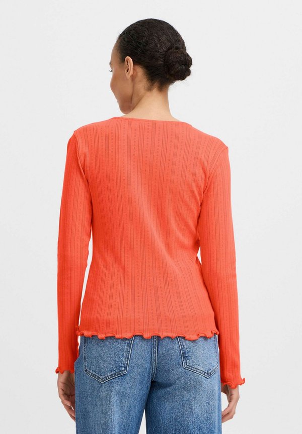 BYUNICA LS - Long sleeved top - cayenne2