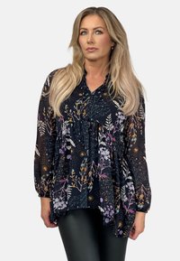 Niewybrane, flowers navy blue