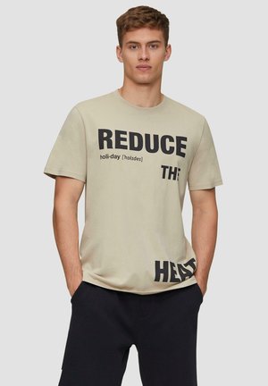QS FRONT - T-shirt print - beige
