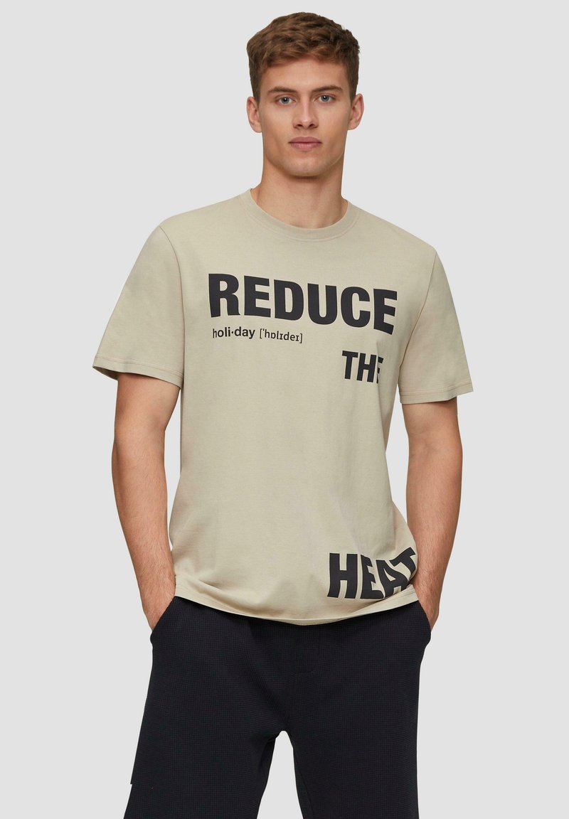 QS FRONT - T-shirt print - beige