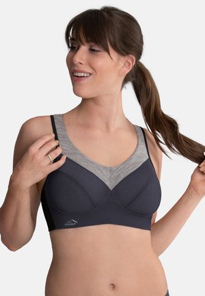 PANALP - Light support sports bra - anthrazit melange