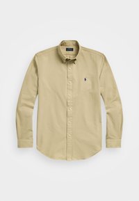 SLIM FIT GARMENT-DYED OXFORD SHIRT - Button down-skjorte - coastal beige