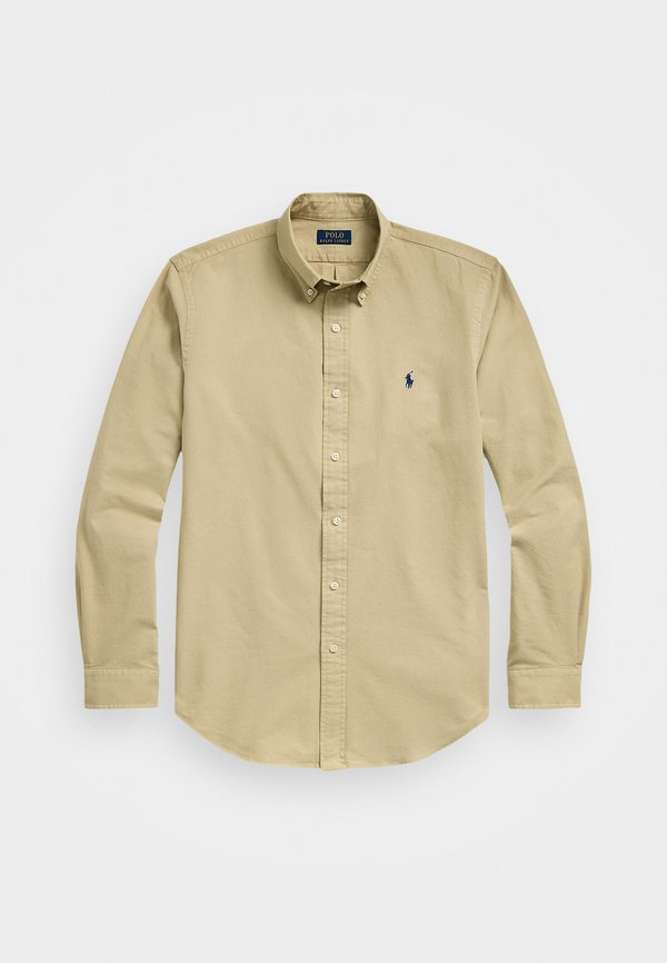 SLIM FIT GARMENT-DYED OXFORD SHIRT - Shirt - coastal beige2