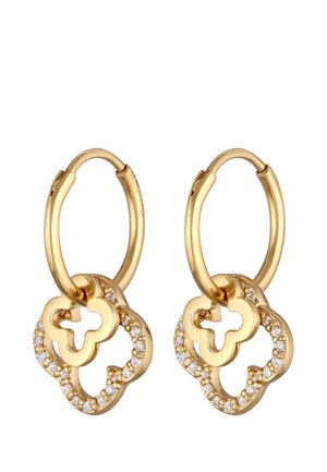DAINTY CLOVER SPARKLING - Ohrringe - gold-coloured
