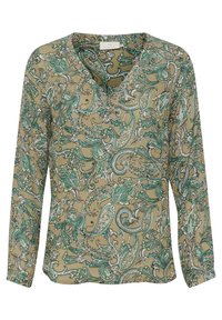 AMBER PRINTED - Bluse - green sand paisley print