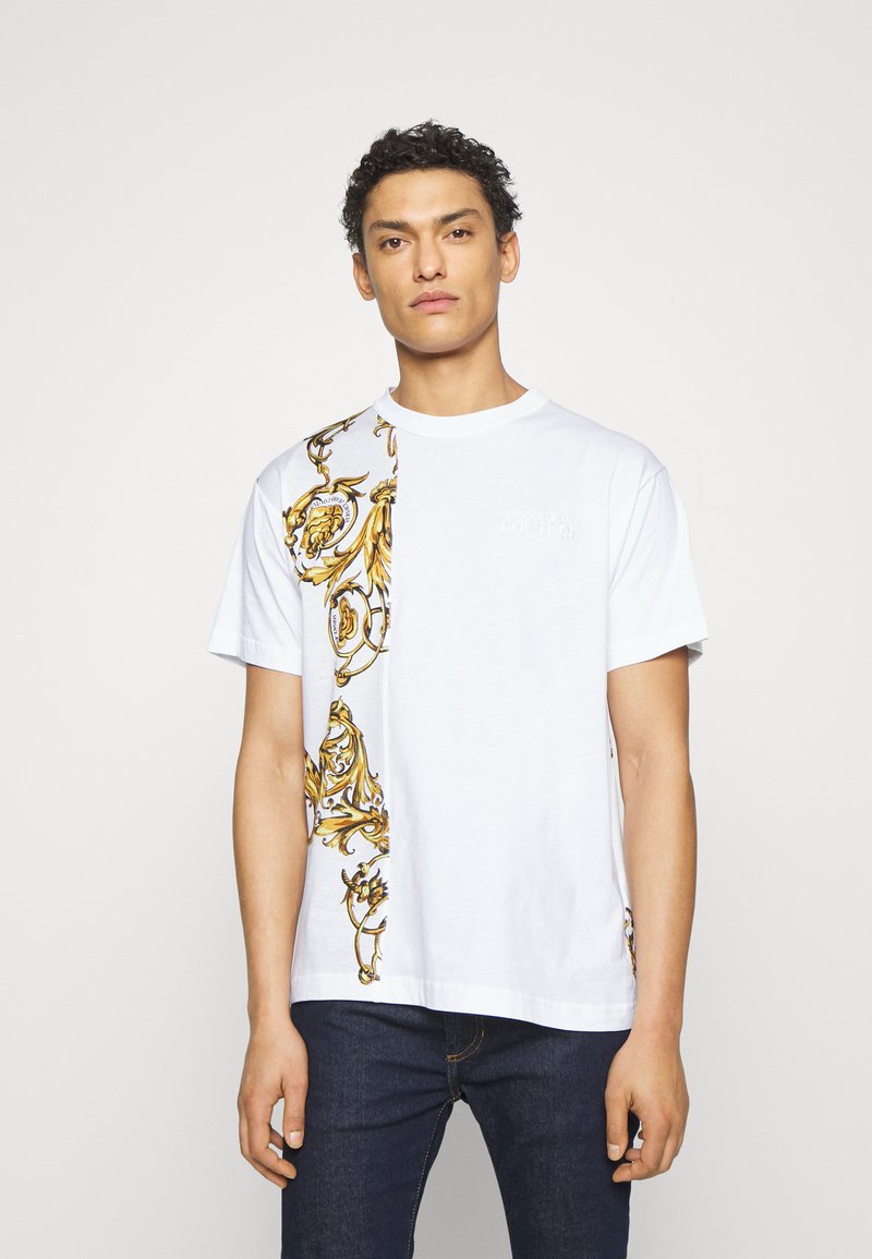 Versace Jeans Couture GARLAND TShirt print white, goldcoloured