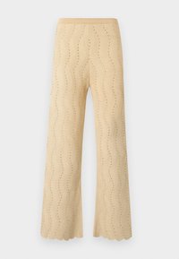 PANTALON MAILLE - Bukse - gold-coloured
