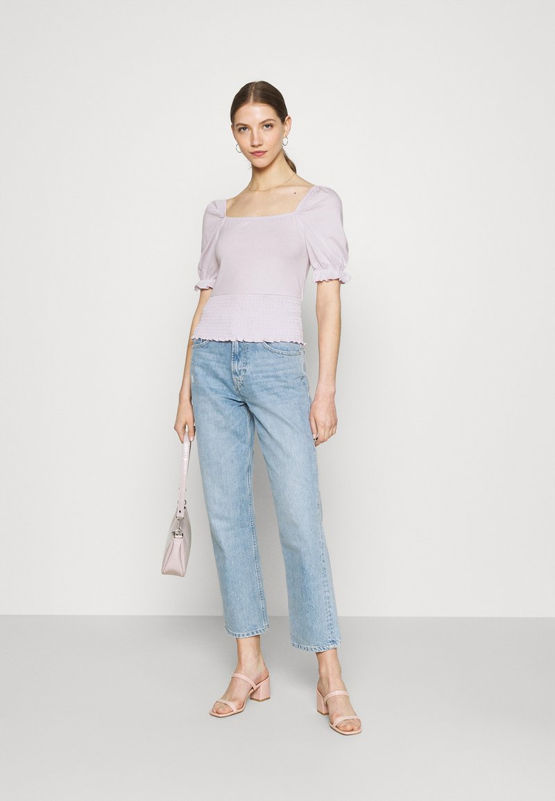 Damen T-Shirts | Even&Odd T-Shirt basic lilac/flieder - QD95857 Damen T-Shirts | Even&Odd T-Shirt basic lilac/flieder - QD95857