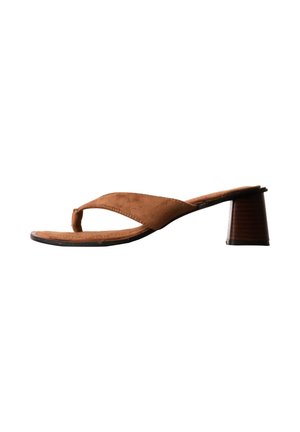 Super Mode, SANDALES À TALON SUPER MODE JOALICE - Sandales tongs - mocca