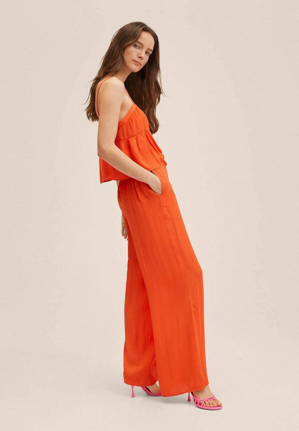 Mango TALL L - Pantalones - oranje/naranja - Zalando.es