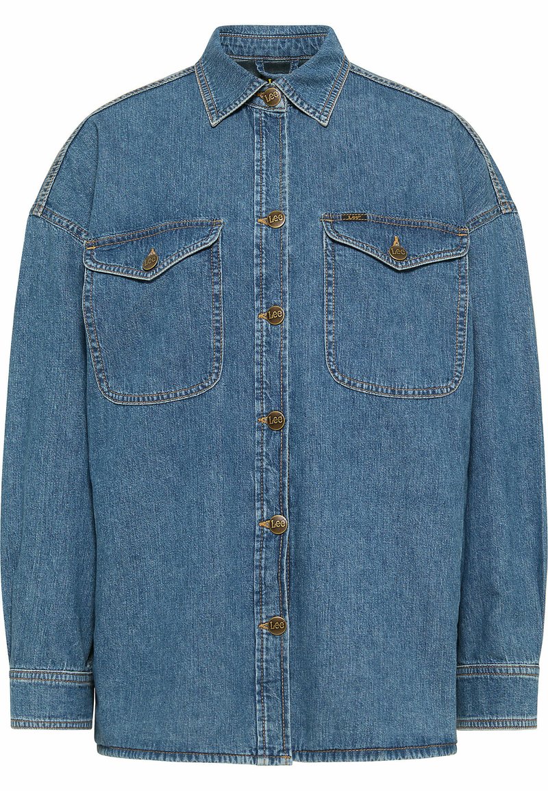 Lee Halflange jas blauw denim/bluedenim
