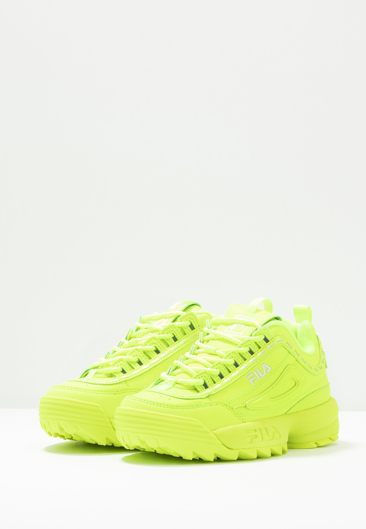 fila disruptor fluo yellow