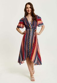 Liquorish PAISLEY PRINT MIDI WRAP  - Day dress - multicoloured