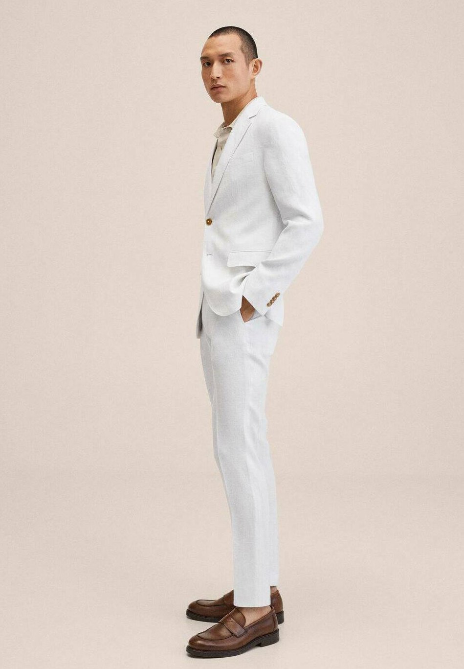 Mango Pantaloni eleganti - white/bianco - Zalando.it