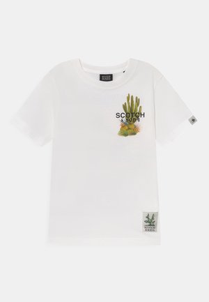 RELAXED FIT ARTWORK - Print T-shirt - denim white