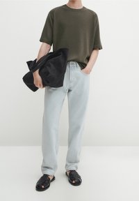 Massimo Dutti T-shirt - bas - khaki