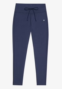 HIGH RISE CROPPED LEGGINGS WITH DRAWCORD - Leggings - Trousers - dusty navy
