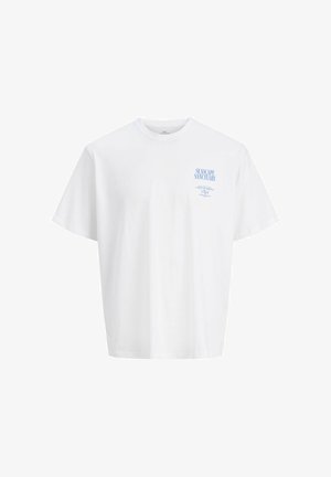 Jack & Jones, Plus Size - T-shirt con stampa - bright white