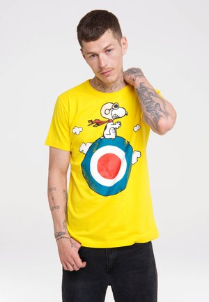 LOGOSHIRT PRINT PEANUTS SNOOPY - Print T-shirt - gelb